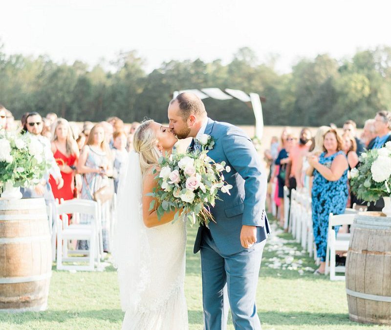 CLASSIC PINK AND BLUE RUSTIC WEDDING WITH ALL THE CHEER